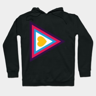 Polyamory Pride Minimalist - Trieception - (New Colors) Hoodie